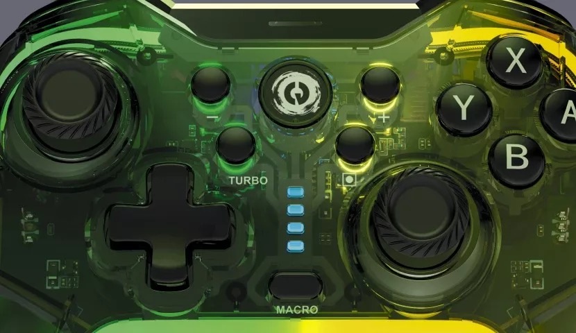 Gamepad Canyon GPW-02 RGB 5v1 (Nintendo Switch, iOS 13.0, Android, PC, PS3) průhledný Canyon GPW-02 RGB 5v1 (CND-GPW02)
