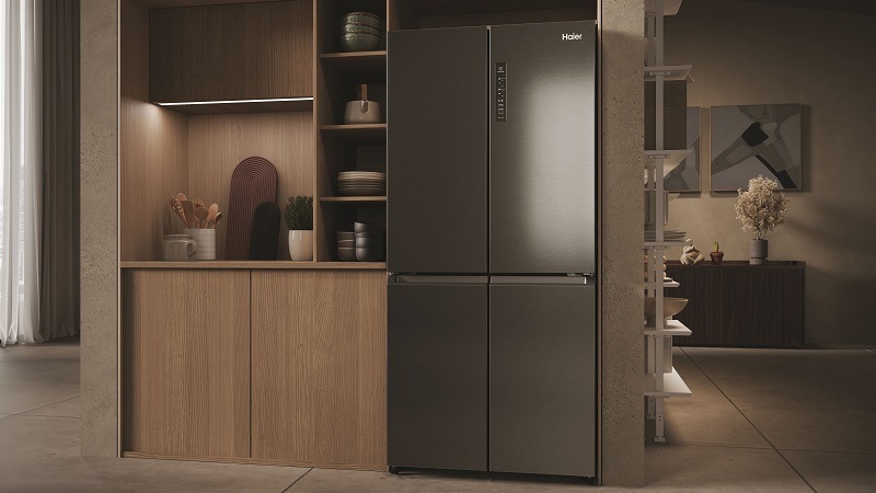 Americká lednice Haier HCR3818ENMD nerez Americká lednice Haier HCR3818ENMD nerez