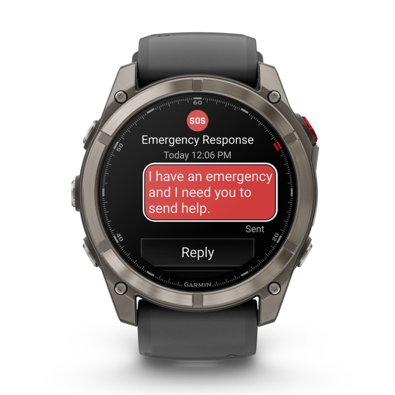 Chytré hodinky Garmin fenix 8 Pro 51 mm AMOLED Sapphire - Titanium / Graphite Silicone Band