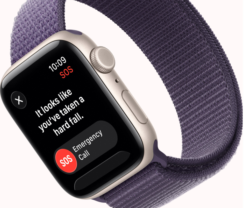 Chytré hodinky Apple Watch SE 3 GPS + Cellular 40mm&nbsp;hvezdně bílý hliník - hvezdně bílý sportovní řemínek -  M/L