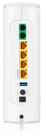 Router ZyXEL EE3301 WiFi 7 BE7200 2.5G bílý Router ZyXEL EE3301 WiFi 7 BE7200 2.5G ze zadní strany