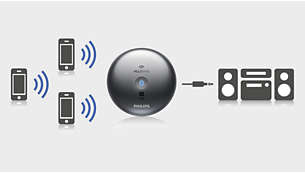 Adaptér Philips AEA2700 Bluetooth stříbrný
