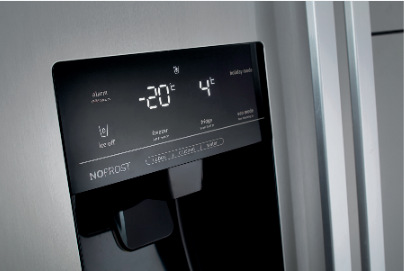 Americká chladnička Gorenje NRS9182VX, nerez,LED displej