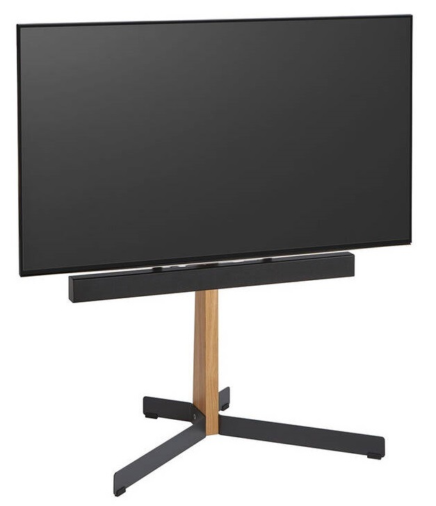 Stojan pro TV Vogel’s TVS 3695B pro úhlopříčky 40" až 77", nosnost 50 kg černý/dřevo