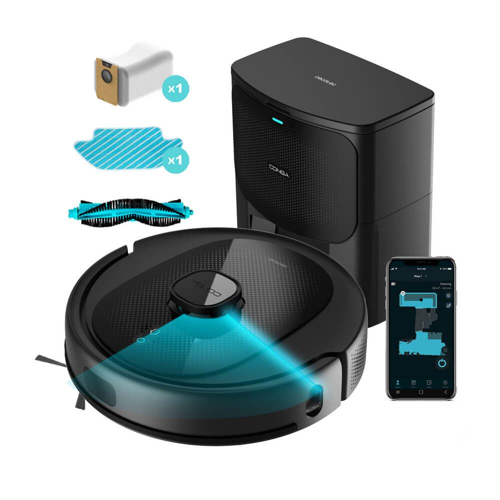 Robotický vysavač Cecotec Conga 8290 Immortal Ultra Power Home Genesis černý
