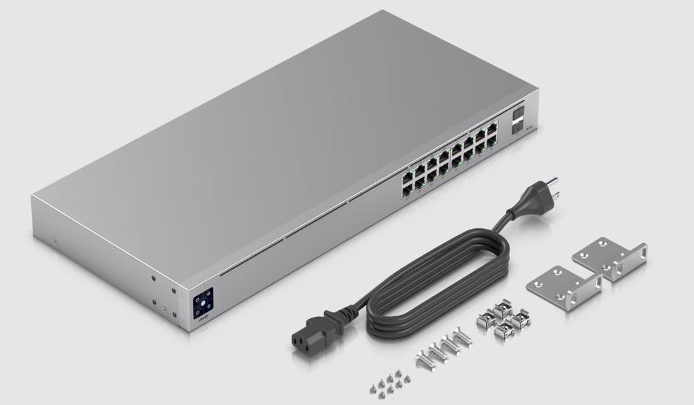 Switch Ubiquiti USW-16-POE, 16 port Gigabit