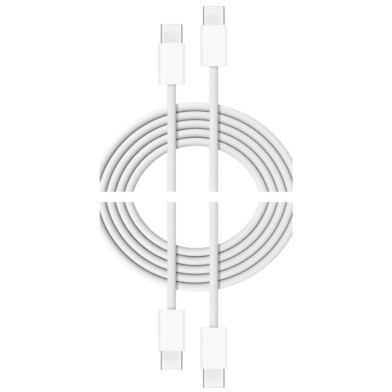 Kabel Cubenest USB-C/USB-C, 60W, 1m, 2 ks bílý
