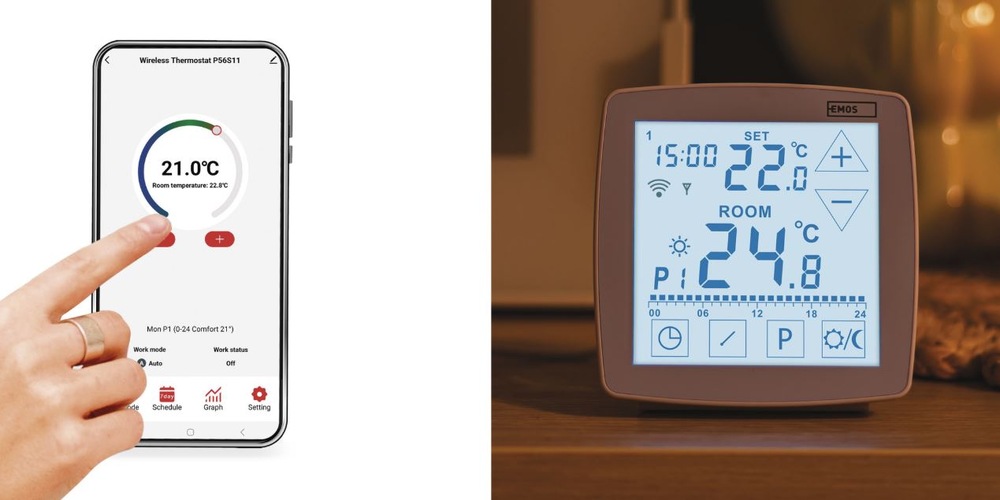 Termostat EMOS GoSmart v interiéru