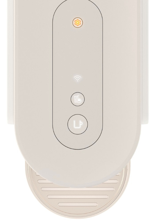 Horní pohled na ovládací panel One Touch kávovaru DeLonghi Nespresso Vertuo Up ENV200.W