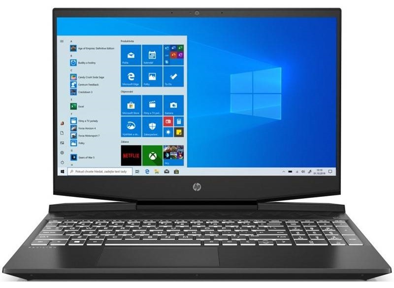 Notebook HP Pavilion Gaming 15-dk1005nc černý