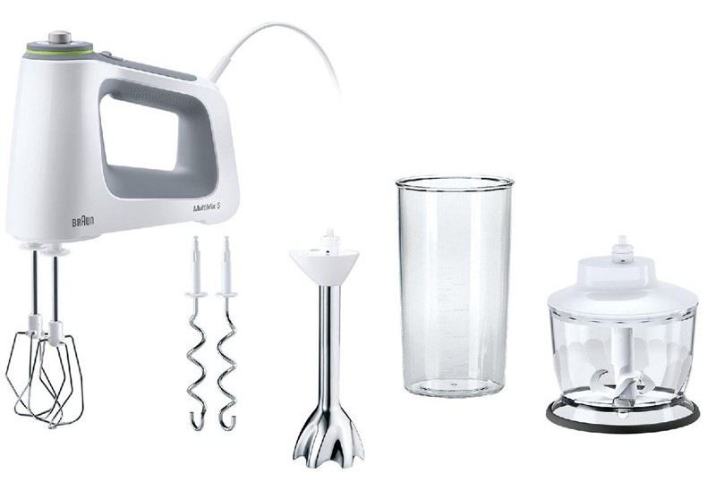 Ruční šlehač Braun MultiMix 5 HM5137WH šedý/bílý
