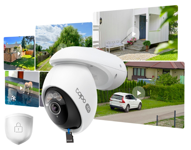 IP kamera TP-Link Tapo TC46 bílá IP kamera TP-Link Tapo TC46 s ukázkami záznamů a podporou ukládání na microSD kartu i do cloudu