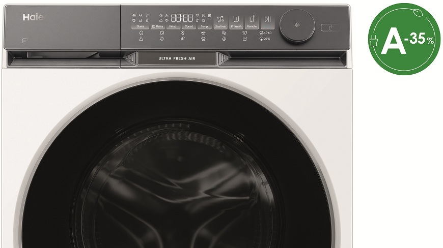 Pračka Haier HW90-B14387U1-S a ikona 35% úspory
