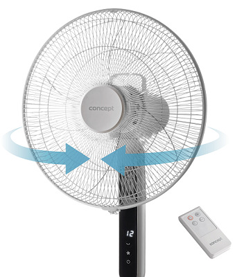 Ventilátor stojanový Concept VS5031 černý/bílý Concept VS5031 12 rychlostí