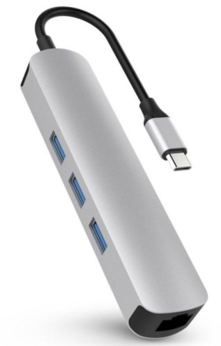 USB Hub HyperDrive 6-in-1 USB-C Hub 4K HDMI Output stříbrný