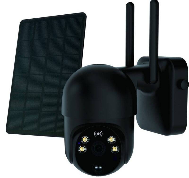 IP kamera IMMAX NEO LITE SMART Security SUN 4G, solární, IP65, HD, PIR čidlo, micro USB, outdoor, TUYA černá