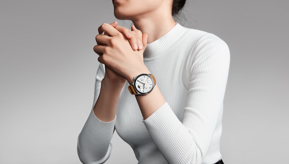 Chytré hodinky Xiaomi Watch S1 Pro stříbrné/hnědé