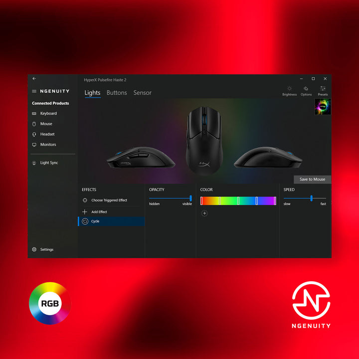 Myš HyperX Pulsefire Haste 2 bílá HyperX Pulsefire Haste 2