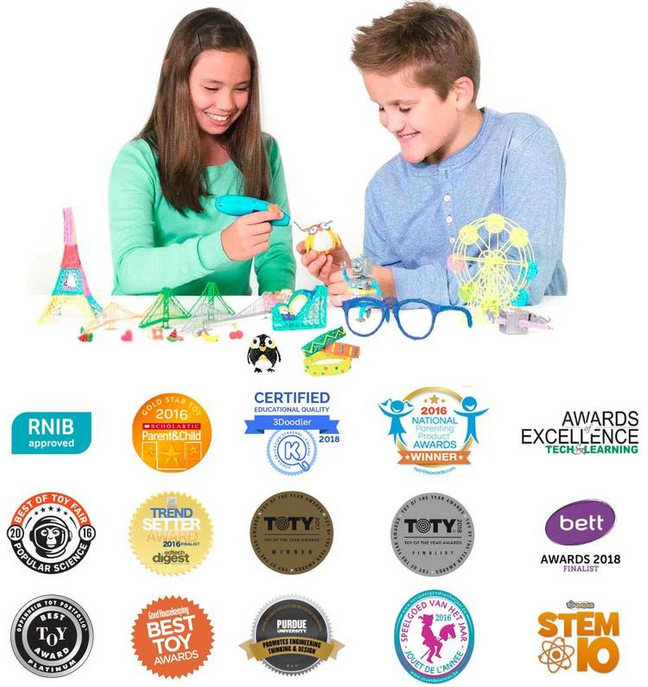 3D pero 3Doodler Start+ a 72 náplní + 10 šablon 3Doodler Start+ a 72 náplní + 12 šablon (SPLUS)