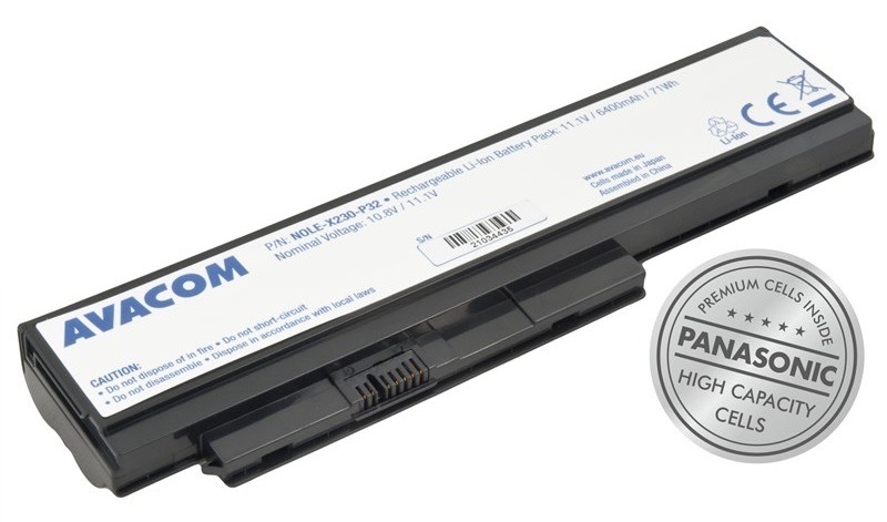 Baterie Avacom Lenovo ThinkPad X230 Li-Ion 11,1V 6400mAh 71Wh