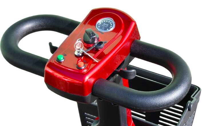 Elektrický čtyřkolový vozík RACCEWAY® SPLIT, stříbrný