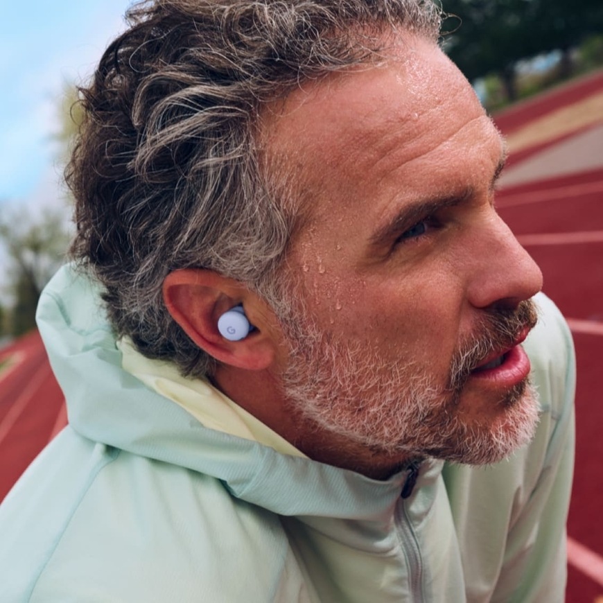 Sluchátka Google Pixel Buds 2a Iris bílá/fialová Google Pixel Buds 2a Iris, bílá/fialová