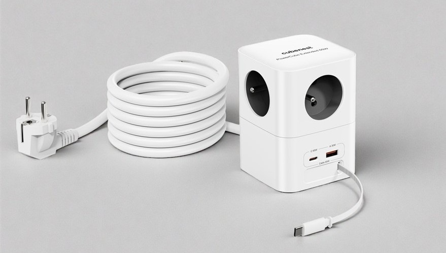 Rozbočovací zásuvka Cubenest má výkon až 65 W 