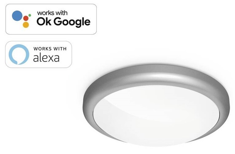 Stropní svítidlo Hama SMART Wi-Fi, kulaté, průměr 30 cm, kovový rám