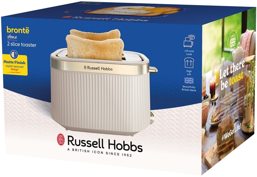 Topinkovač RUSSELL HOBBS 26761-56 Brontë Stone krémový Topinkovač RUSSELL HOBBS 26761-56 Brontë Stone krémový