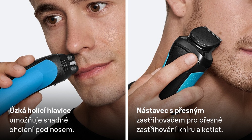 Holicí strojek Braun Series 3+ 3010BT modrý Holicí strojek Braun Series 3+ 3010BT