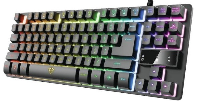 Klávesnice Trust GXT 833 Thado TKL Illuminated, CZ/SK černá