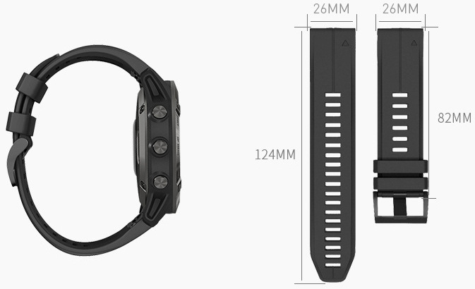 Řemínek RhinoTech pro Garmin QuickFit sportovní silikonový 26mm bílý Řemínek RhinoTech pro Garmin QuickFit sportovní silikonový 26mm bílý
