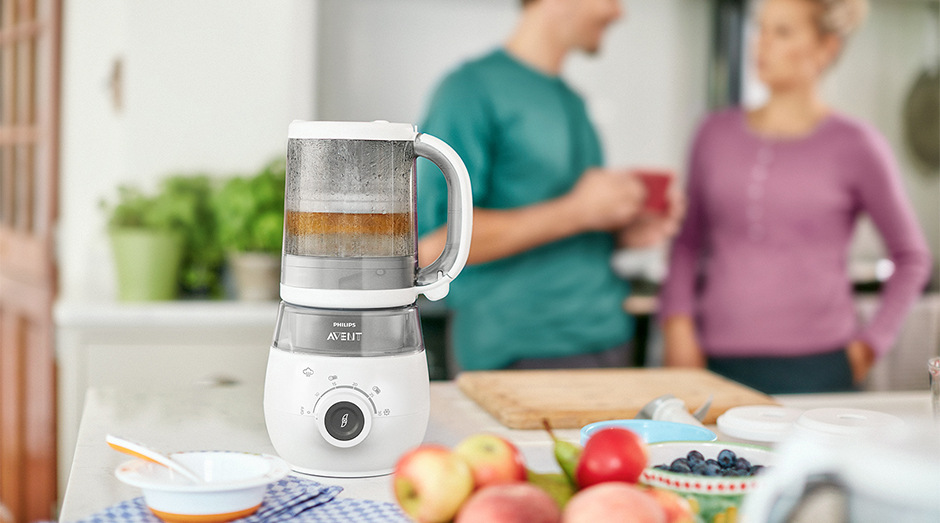 Parní vařič + mixér Philips Avent SCF885/01 bílý Parní vařič + mixér Philips Avent SCF885/01 bílý