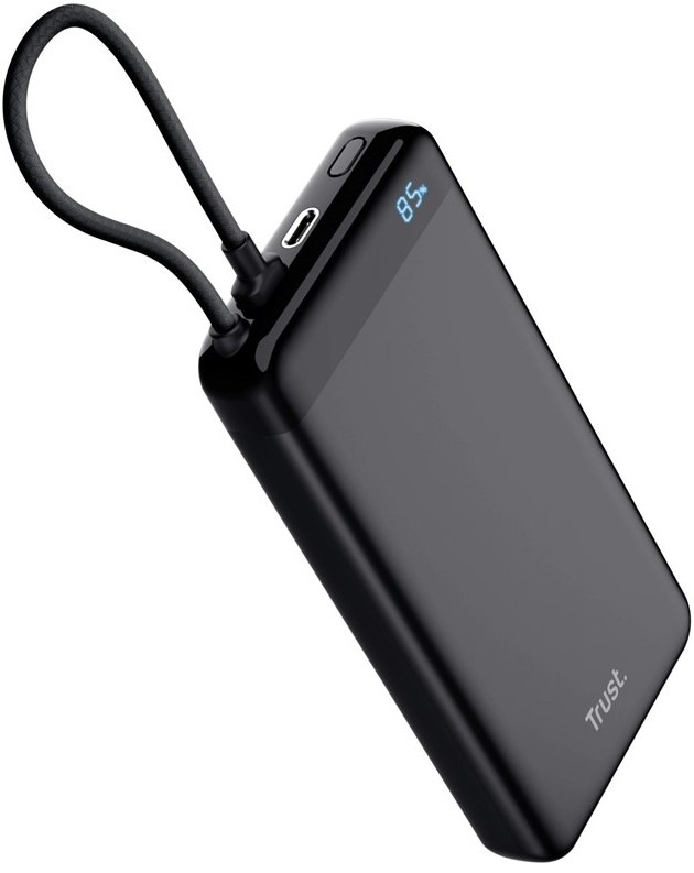 Powerbanka Trust Fiera s kapacitou 20000 mAh a s kabelem