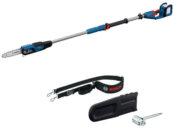Akumulátorová vyvětvovací pila Bosch Professional GKE 18V-25 TP s teleskopickou tyčí a příslušenstvím