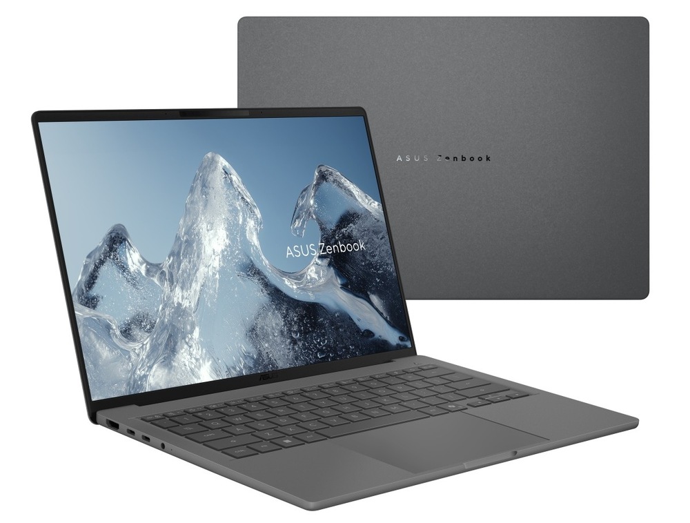 Zavřený a otevřený notebook ASUS Zenbook A14