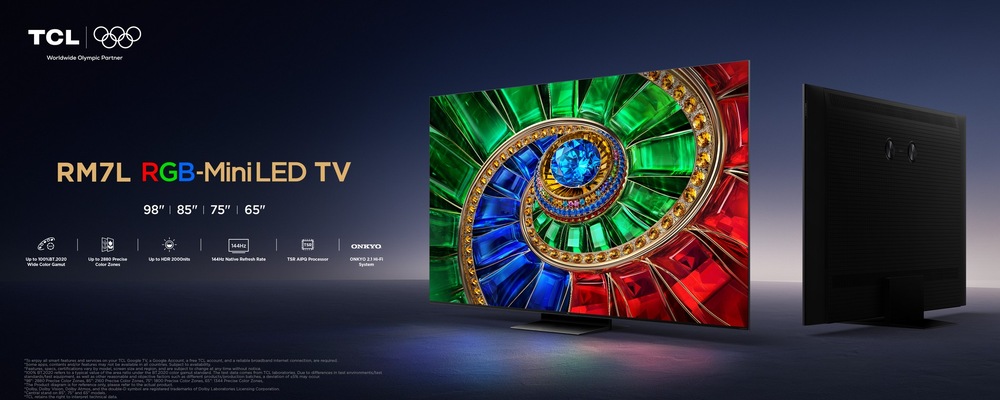 Televize TCL 65RM7L Televize TCL 65RM7L s RGB-Mini LED