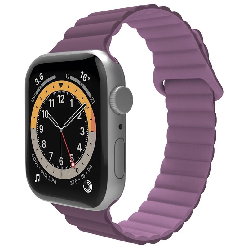 Řemínek Celly magnetický na Apple Watch 42/44/45 mm fialový