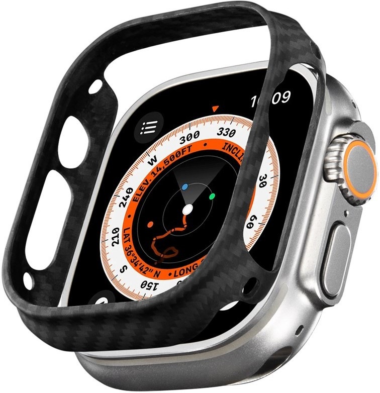 Ochranné pouzdro Pitaka Air case na Apple Watch Ultra 49 mm - černé/šedé