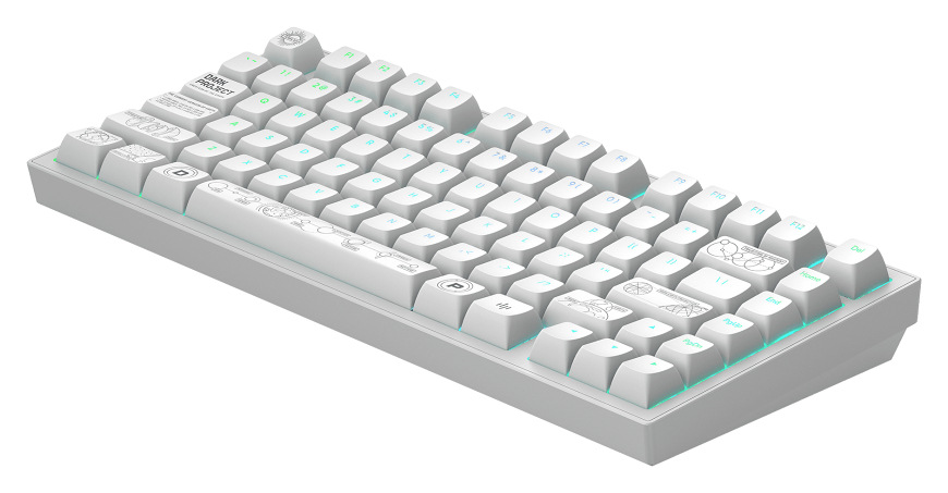 Klávesnice Dark Project ALU Terra Nova R2 US bílá Klávesnice Dark Project ALU Terra Nova R2 US bílá
