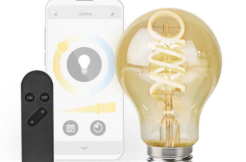 Chytrá žárovka Nedis SmartLife klasik, Wi-Fi, E27, 360 lm, 4.9 W, Teplá - studená bílá