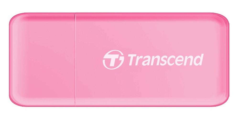 Čtečka paměťových karet Transcend RDF5, USB-A/SDHC, SDXC, microSDHC, microSDXC růžová