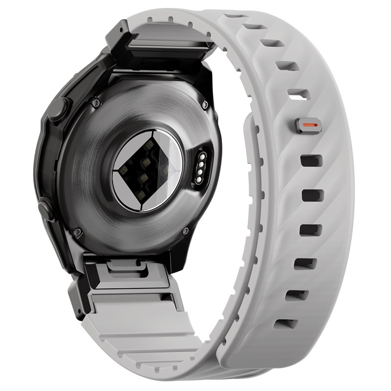 Řemínek Uniq Fluo magnetický na Garmin SmartWatch Quick Release/QuickFit 22mm - šedý