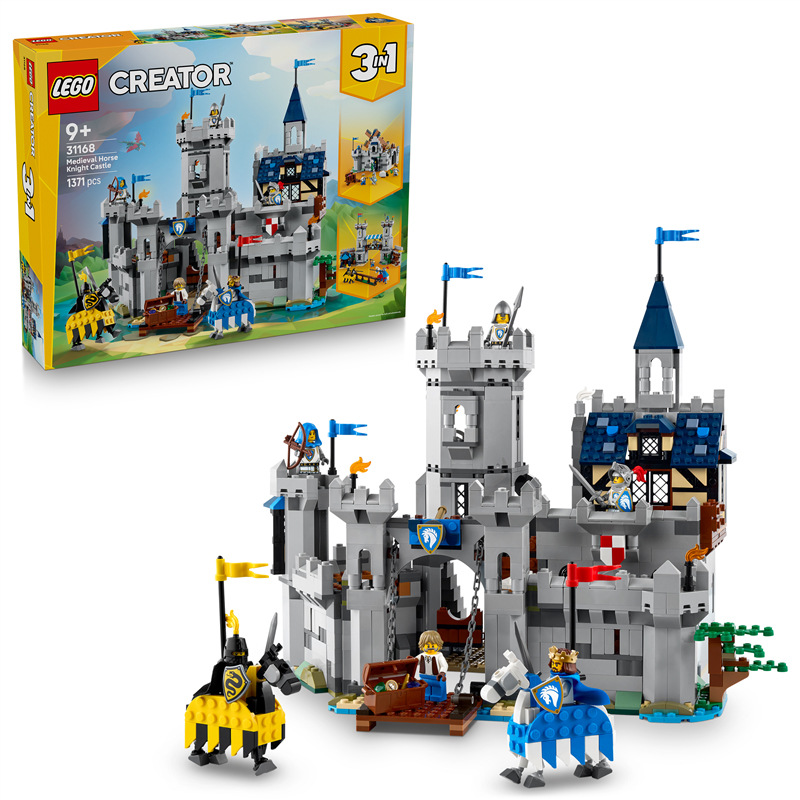 Stavebnice LEGO® Creator 3 v 1 31168 Středověký hrad a rytíři na koních