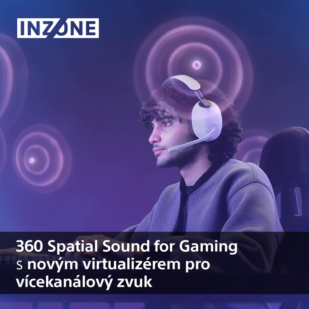 Headset Sony Inzone H9 bílý Sony Inzone H9, bílá