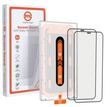 Tvrzené sklo Mobile Origin Orange Screen Guard na Apple iPhone 11 Pro/XS/X s aplikátorem (2 ks) černá Tvrzené sklo Mobile Origin Orange Screen Guard na Apple iPhone 11 Pro/XS/X s aplikátorem (2 ks) černá