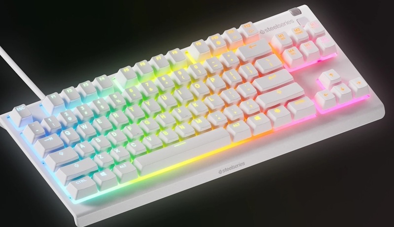 Klávesnice SteelSeries Apex 3 TKL US bílá