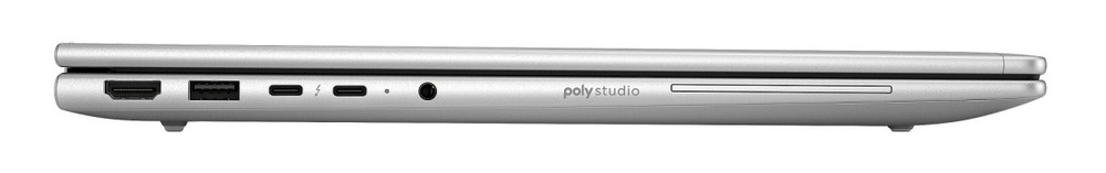 Zavřený notebook notebook HP Elitebook 6 G2a 16" z profilu