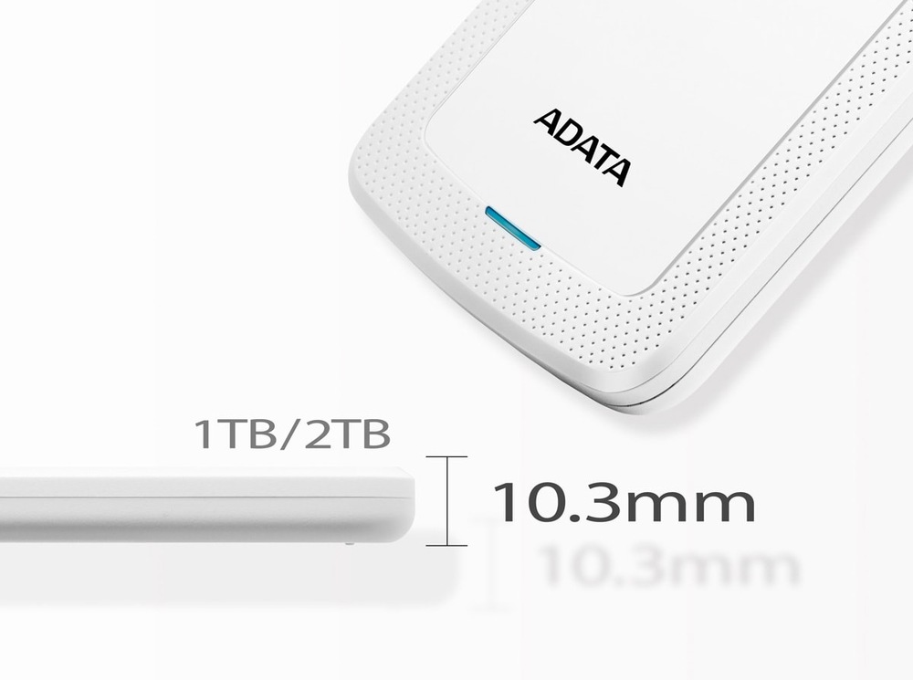 Externí pevný disk 2,5" ADATA HV300 1TB bílý