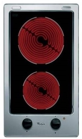 Elektrická varná deska Whirlpool DOMINO AKT 315 IX černá/nerez/sklo